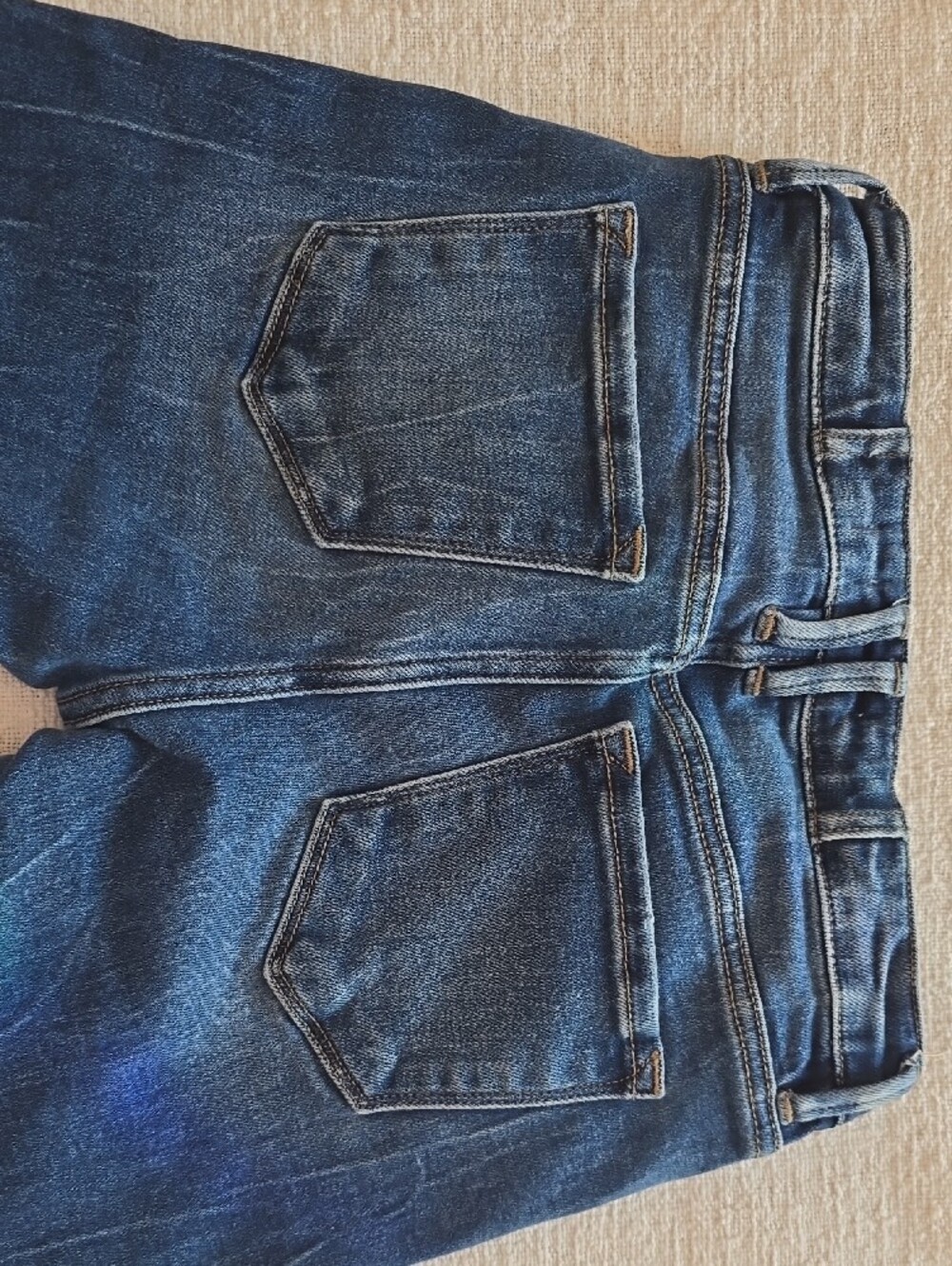 KanCan Blue Skinny Jeans with Raw Hem - Picture 7 of 8